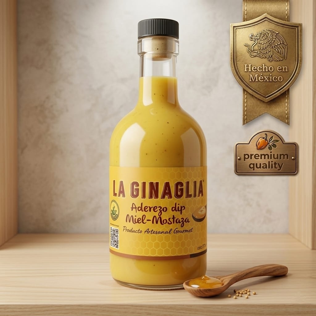 Aderezo Dip Miel Mostaza La Ginaglia